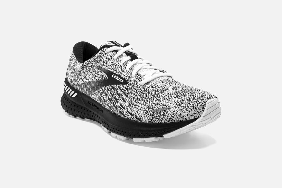 Brooks Adrenaline GTS 21 Road Running Shoes Womens White/Grey/Black 045936-OWG